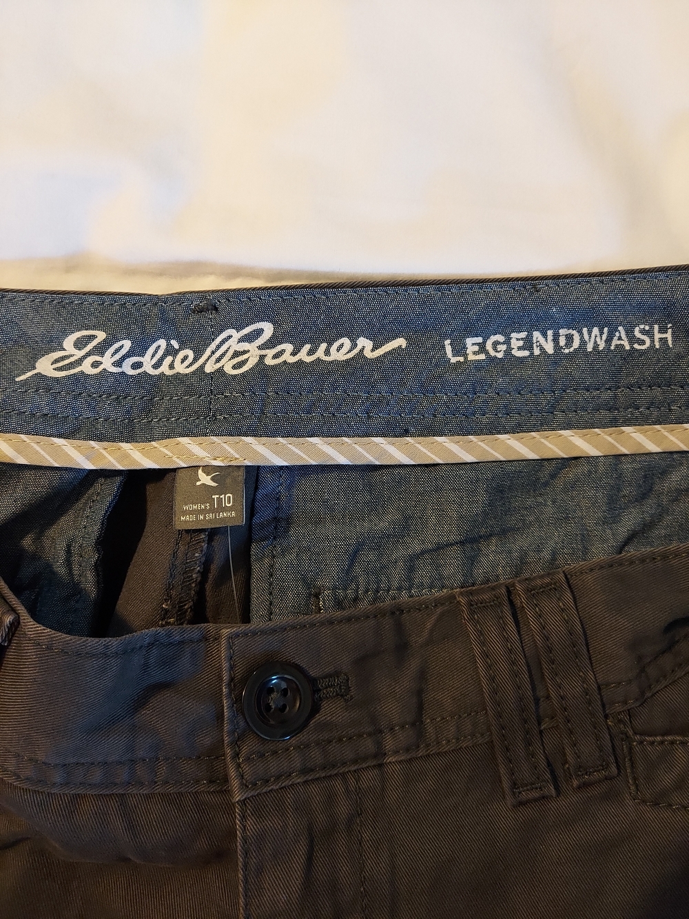 Eddie Bauer Women's Black Canvas Outdoor Trail Hiking Shorts Size 10 - Picture 3 of 11